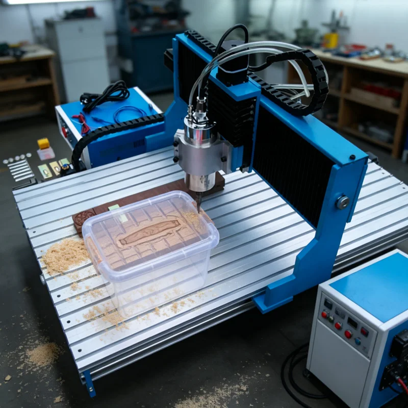CNC Wood Router 4Axis Carving Machine 6090L Linear Guide Rail 1.5KW 2.2KW 3D Metal Milling Lathe Tools VFD Spindle Gear Bearing