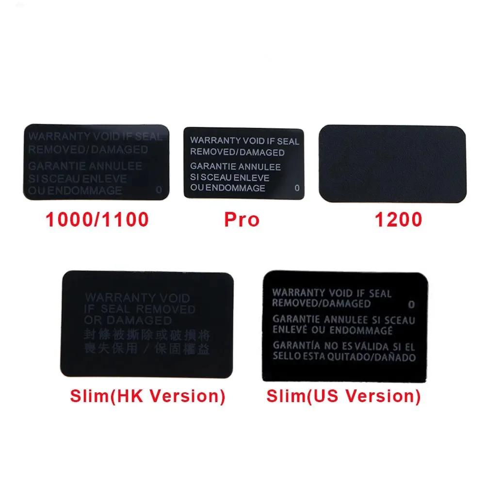 1000 шт., наклейка-этикетка для PS4 Pro Slim 1000 1100 1200 2000, уплотнения корпуса консоли, защита от несанкционированного доступа, гарантия, ремонтная наклейка