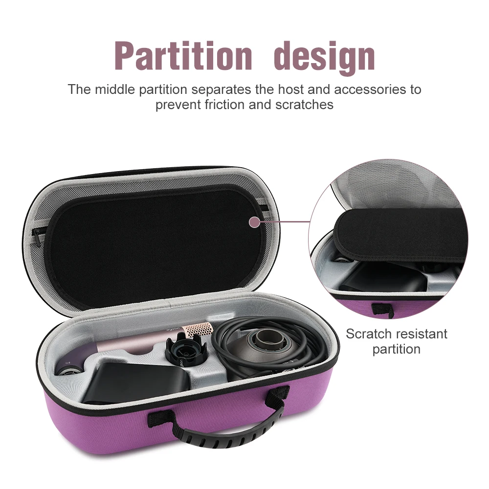 Reise Hartschale Haartrockner Aufbewahrungskoffer für Dyson Supersonic r Tasche Tragbare EVA-Tragebox für Dyson Haartrockner Zubehör