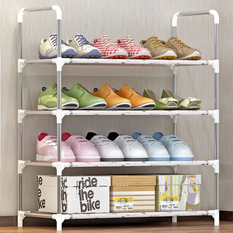 

Multi-layer Steel Pipes At The Bathroom Door Are Thickened, and It Is Easy To Enter The Door To Assemble The Shoe Rack.