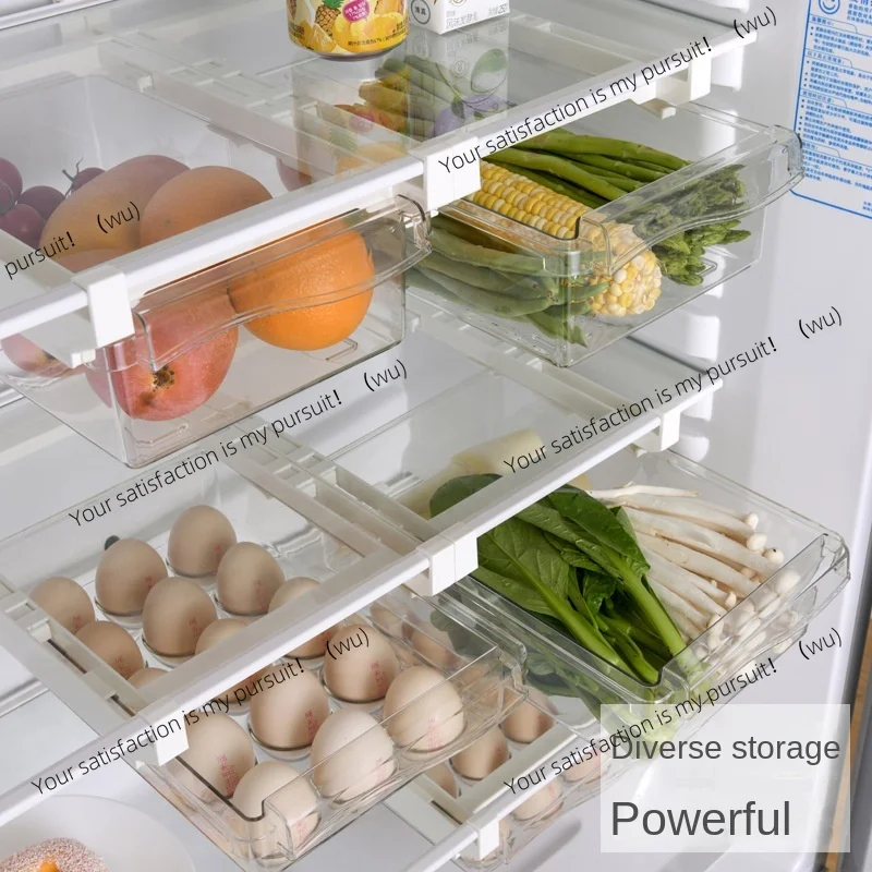

ZOCI Холодильник для хранения яиц, ящик для хранения продуктов питания и фруктов в стиле ящика, подставка для яиц, подставка для яиц, бытовой пластиковый ящик для хранения свежести
