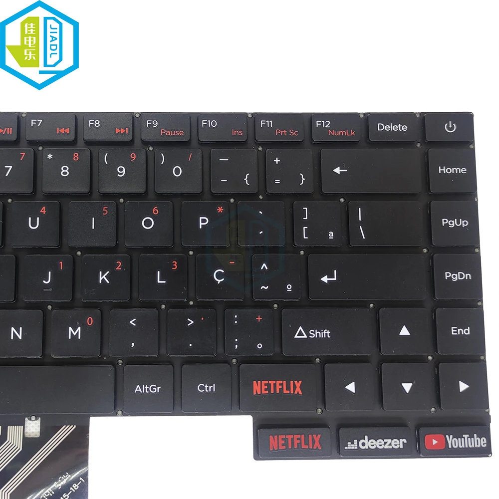 BRA Brazil Brazilian Keyboard SCDY-315-18-1 SCDY-315 NETFLIX YouTube keycaps PT-BR Portuguese Keyboards replacement laptop parts