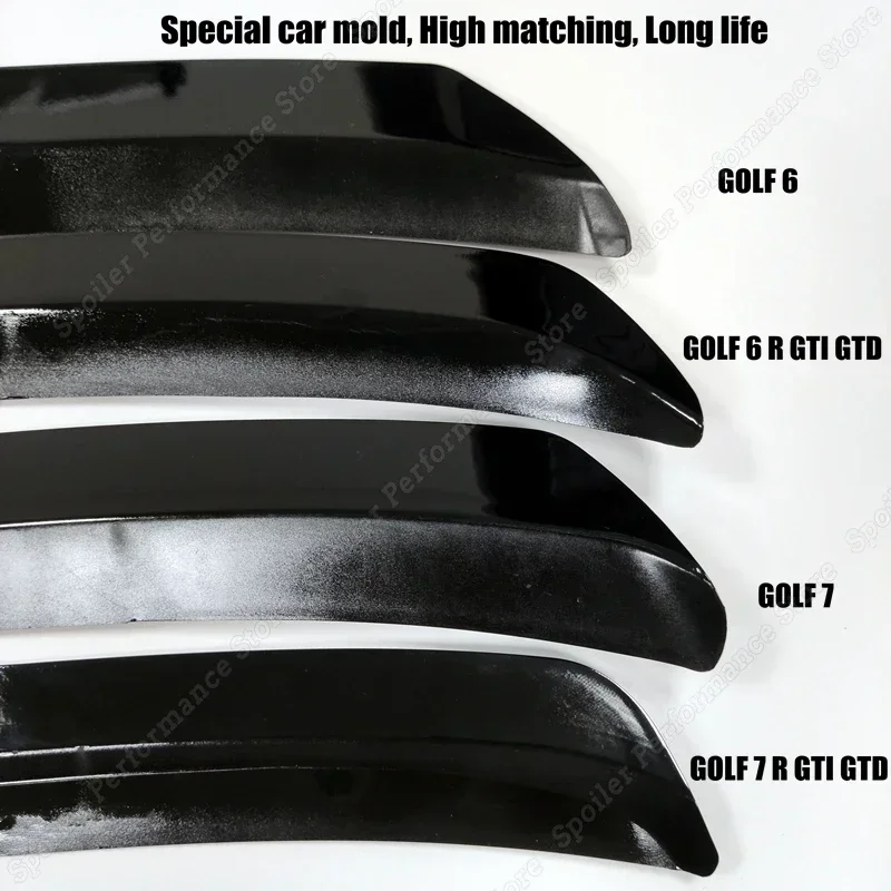 Voor Volkswagen VW Golf 6 7 7.5 MK6 7 7.5 GTI GTD R 2009-2020 Gloss Black Maxton Stijl Dakspoiler Wing Body Kits Tuning