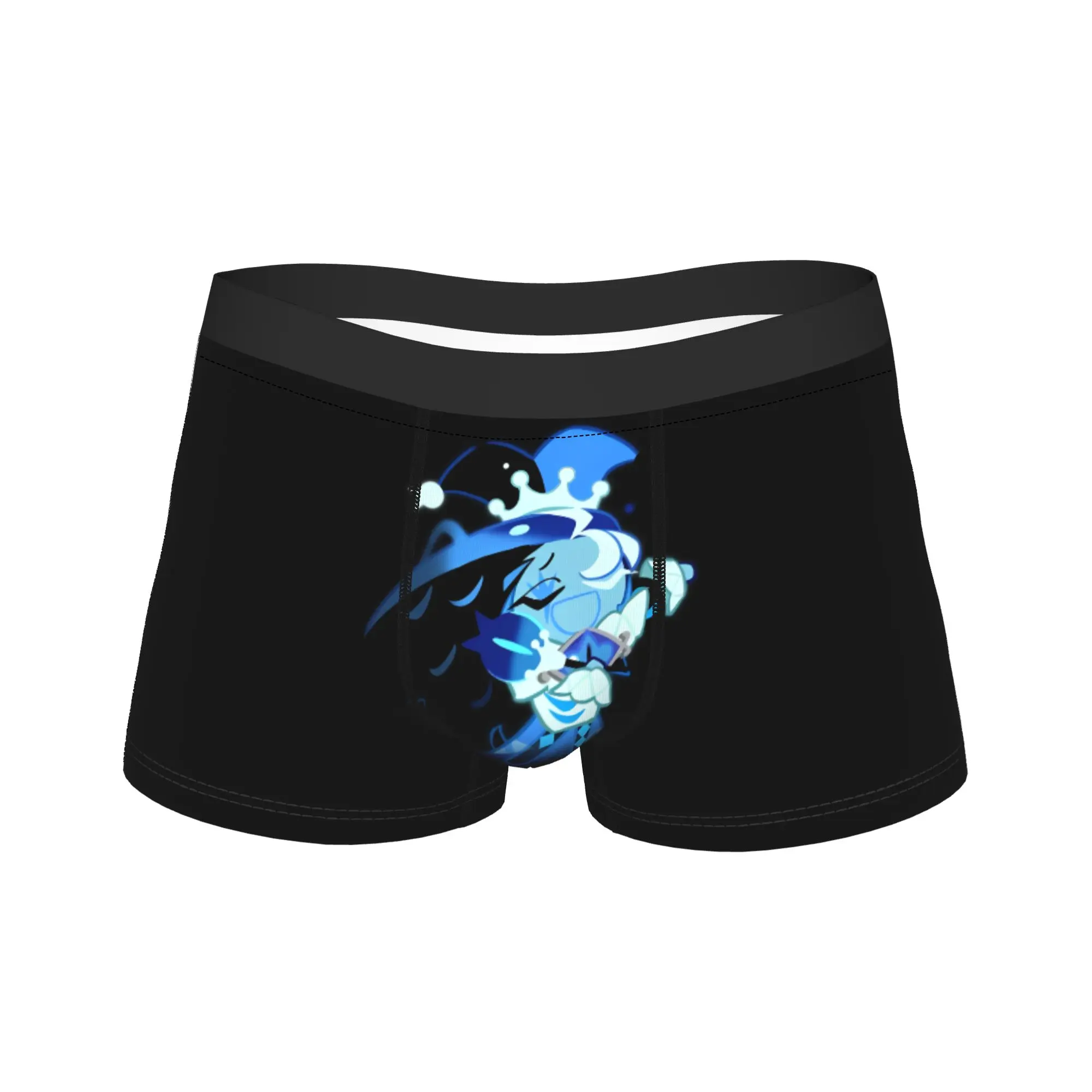 Funny Boxer Shadow Milk Cookie Run Kingdom Shorts Panties Briefs Man Underwear Cute Cartoon Anime Underpants for Male Plus Size