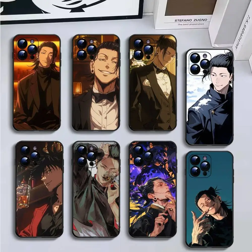 

Suguru GetoS Phone Case For iPhone16,15,14,13,12,11 Plus,Pro Max,XS,X,XR,SE,Mini,8,7,Soft Black Cover