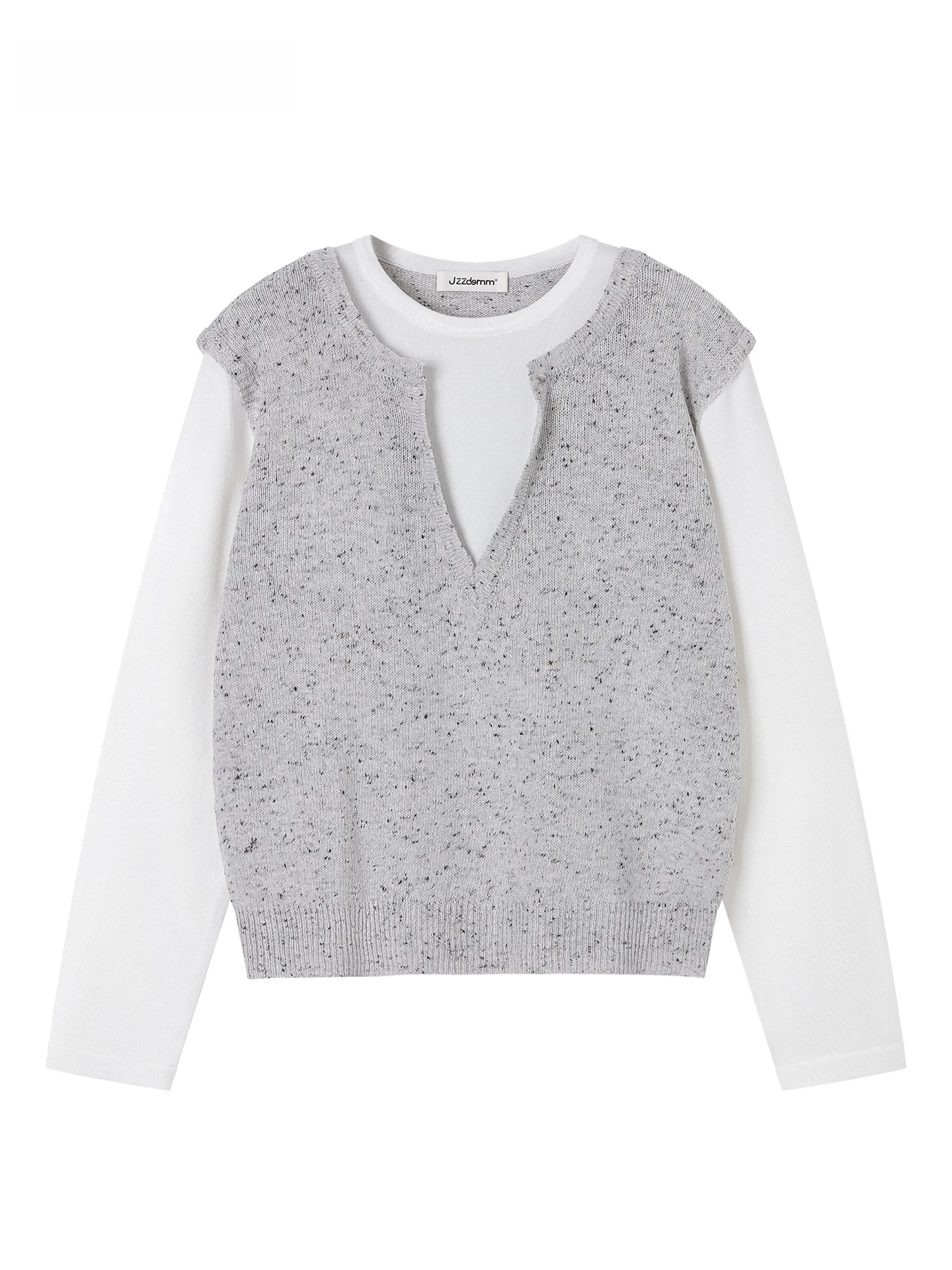 

Женский круглый вязаный свитер Ne, свободный крой, шерстяная смесь, модный дизайн, цельный трикотаж цвета глаз