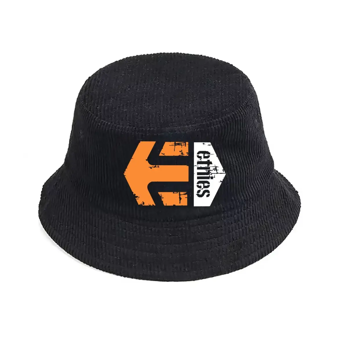 

Entries sign with orange and white arrow directional and event - related design Fisherman Hat Winter Cap