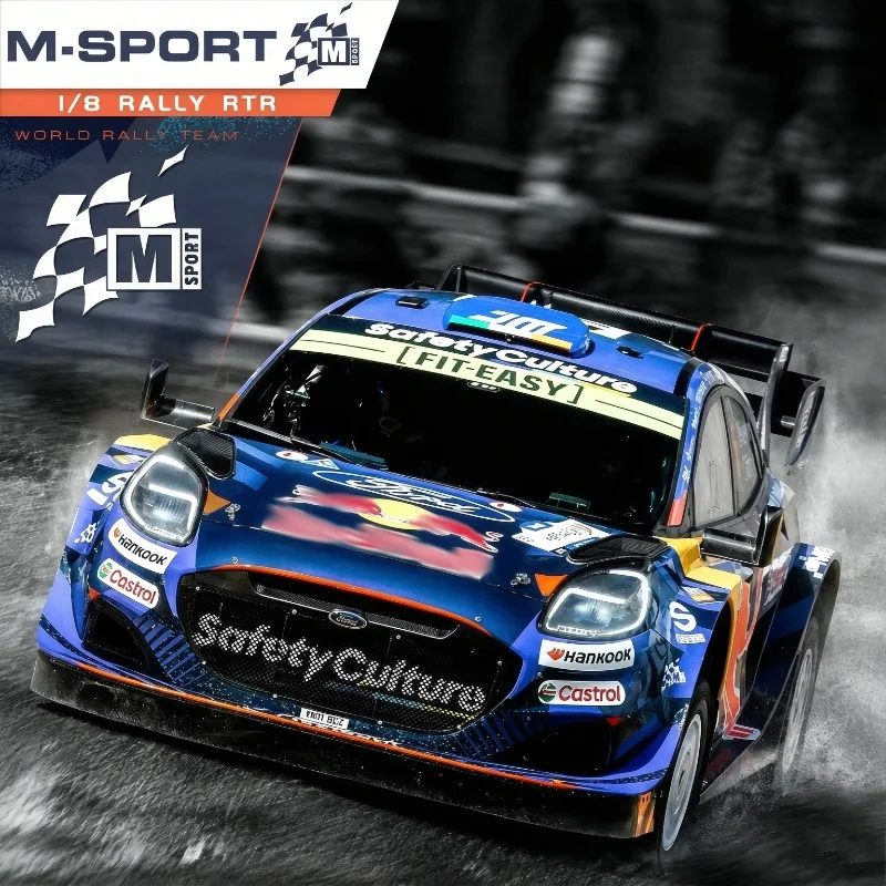 New 1/8 CEN Brushless 2.4G Remote Control Simulated Electric PUMA WRC RALLY1 High-Speed 3S Drift Rally Car RC Off-Road Model Toy