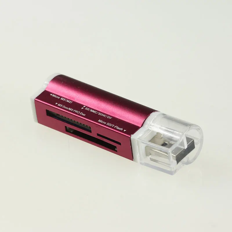 High Speed Multi USB 2.0 All In One Memory Card Reader for Micro SD T-Flash MMC SDHC MS PRO DUO TF M2 Memory Stick