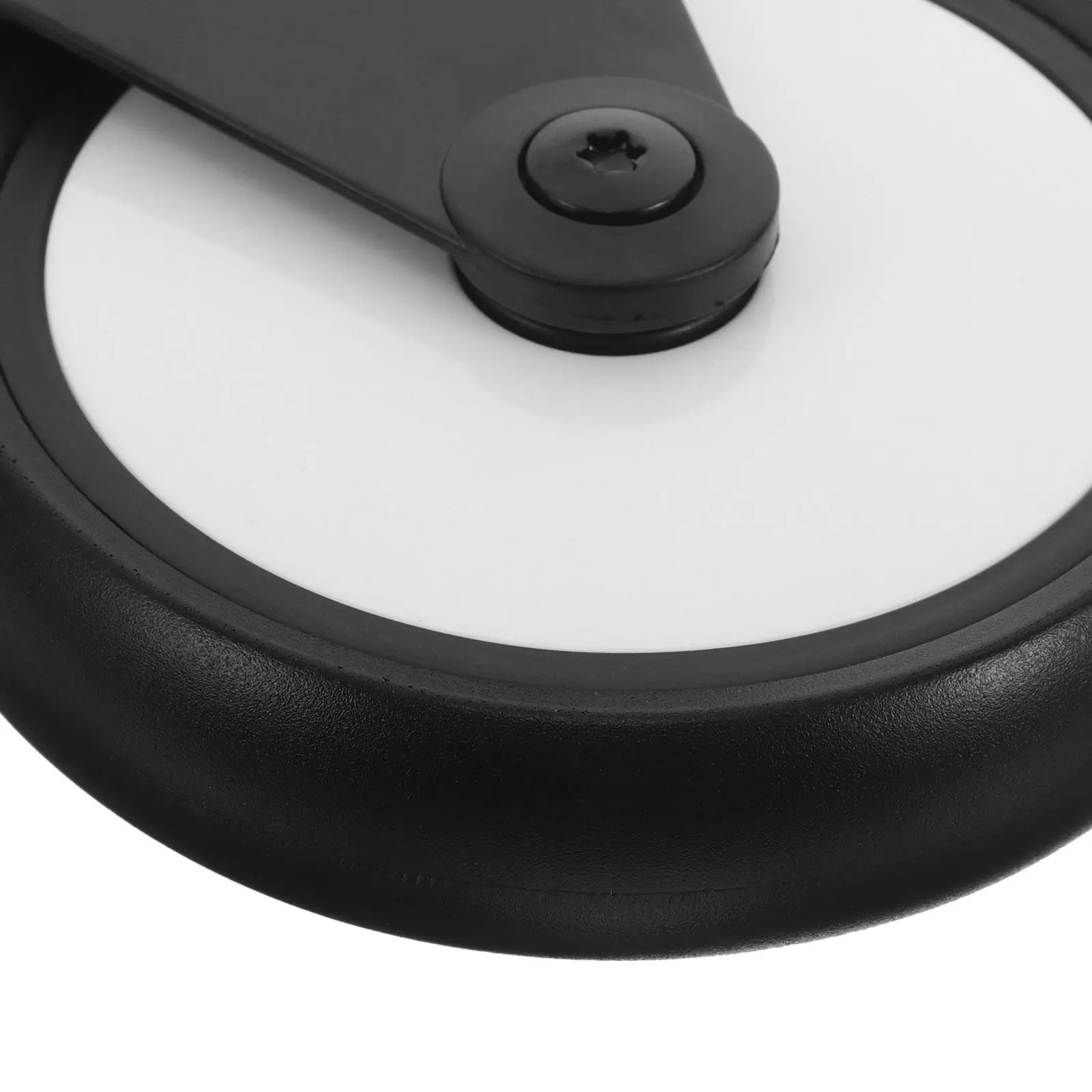 1Pair Baby Stroller Replacement Wheels Rubber Front Rear Casters with Shank Rod 13Cm Universal Fit Shock Absorption Anti-Slip