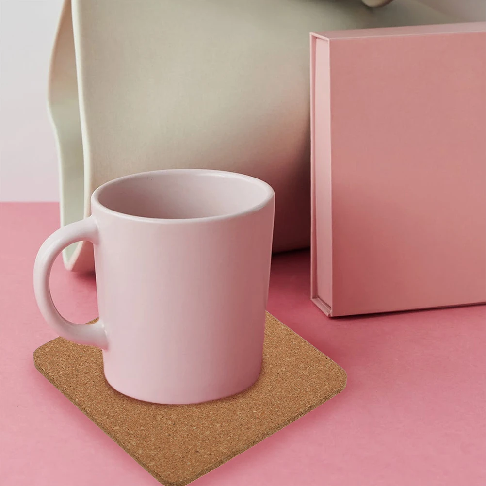 

6 Pcs Coaster Cup Coasters Bulk Cork Pad Coffee Drinks Heat Resistant Mats for Drinking