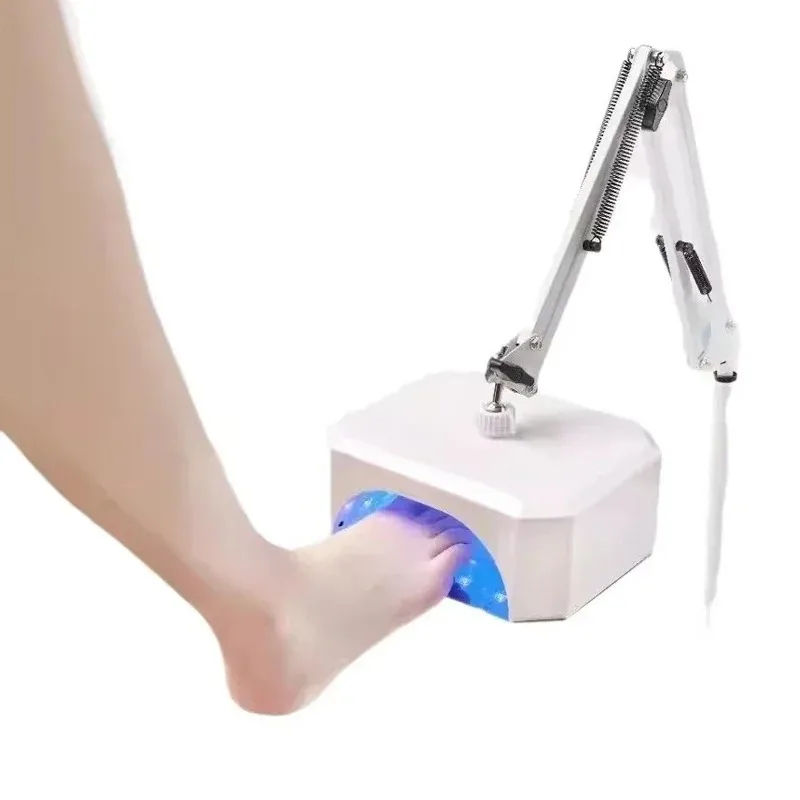 LED High Power UV Curing Foot Nail Beauty Lamp Rechargeable Gel Paint Drying Light with Foot Switch Floor Lamp for Nail Care