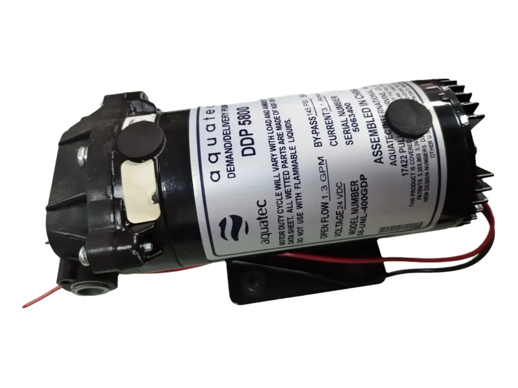 DDP 5800 Electric Diaphragm Pump DC 24V 36V RO Booster Membrane Pump 400GPD 5.1LPM 145PSI for Water Purifier Boosting System