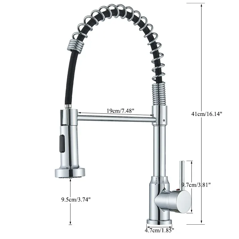 For 360 Degree Rotation Stream Sprayer Nozzle Kitchen Sink Crane Black Gourmet Kitchen Faucets Deck Mounted Hot Cold Mixer Taps