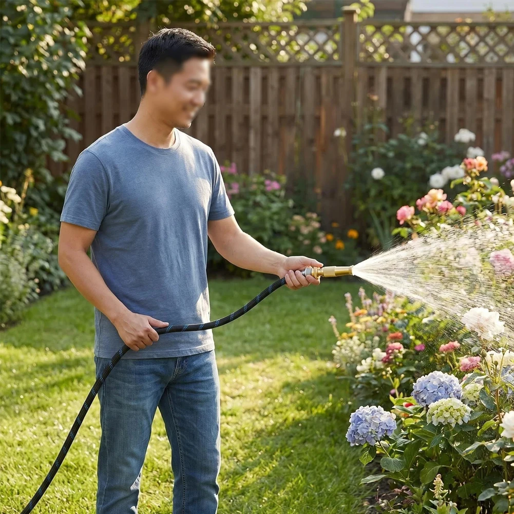 Garde Hose Sprayer Kit With Brass Sprayer Dual-Head Connection For Car Washing  Irrigation Yard Garden Car Wash Household Use