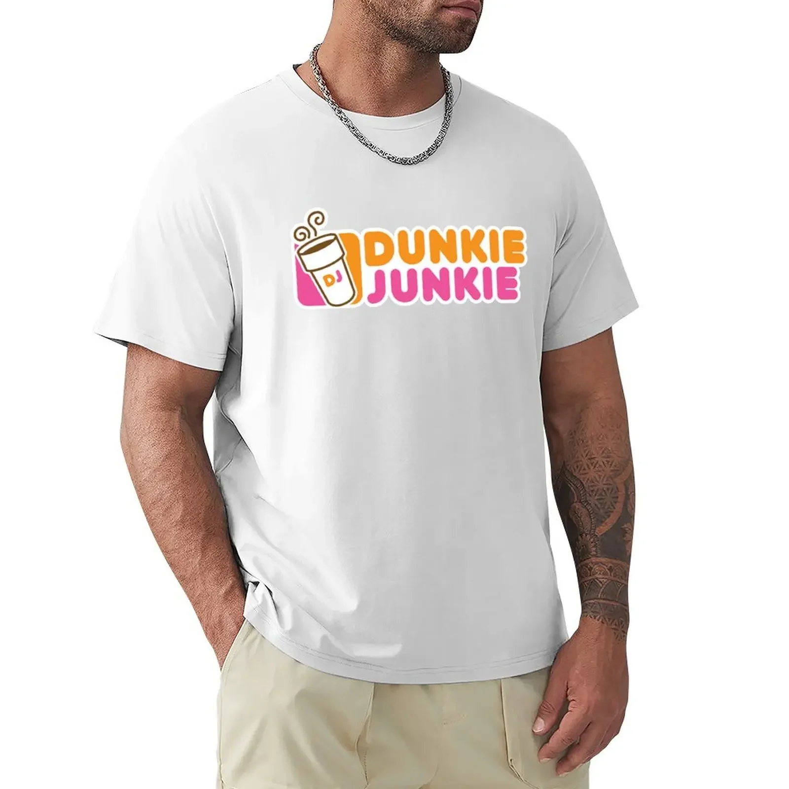 Dunkie Junkie T-shirt Short sleeve tee customizeds blanks mens workout shirts