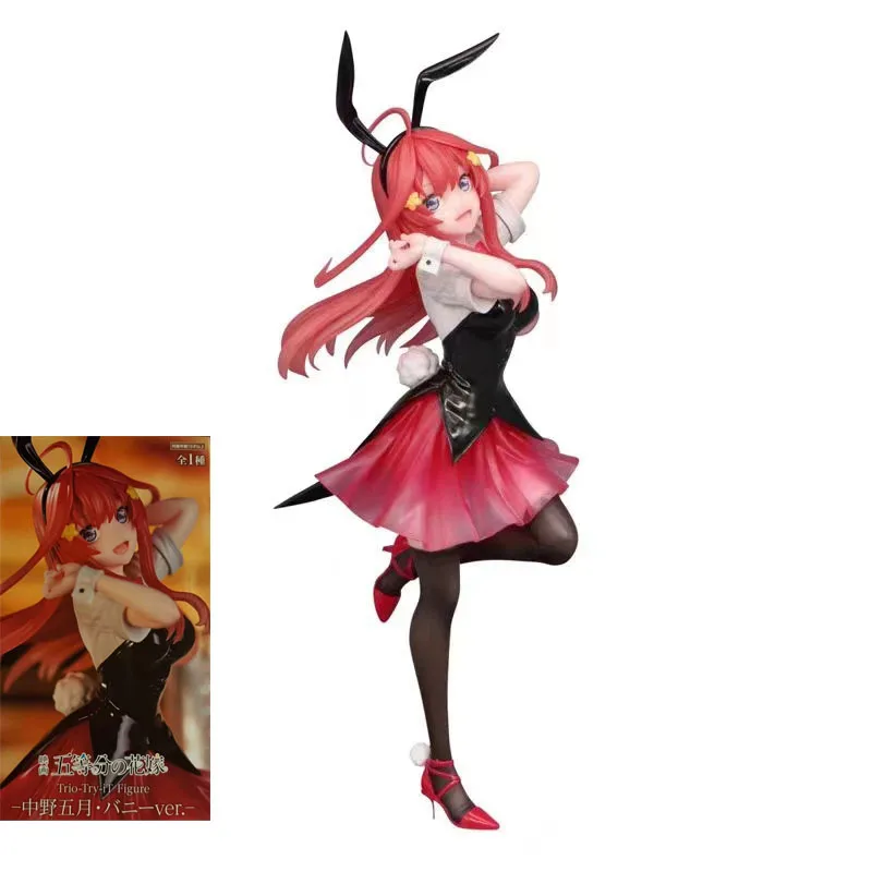 FURYU Original The Quintessential Quintuplets Anime Figure Nakano Ichika Nino Miku Bunny Girl Action Figure Toys For Kids Gift