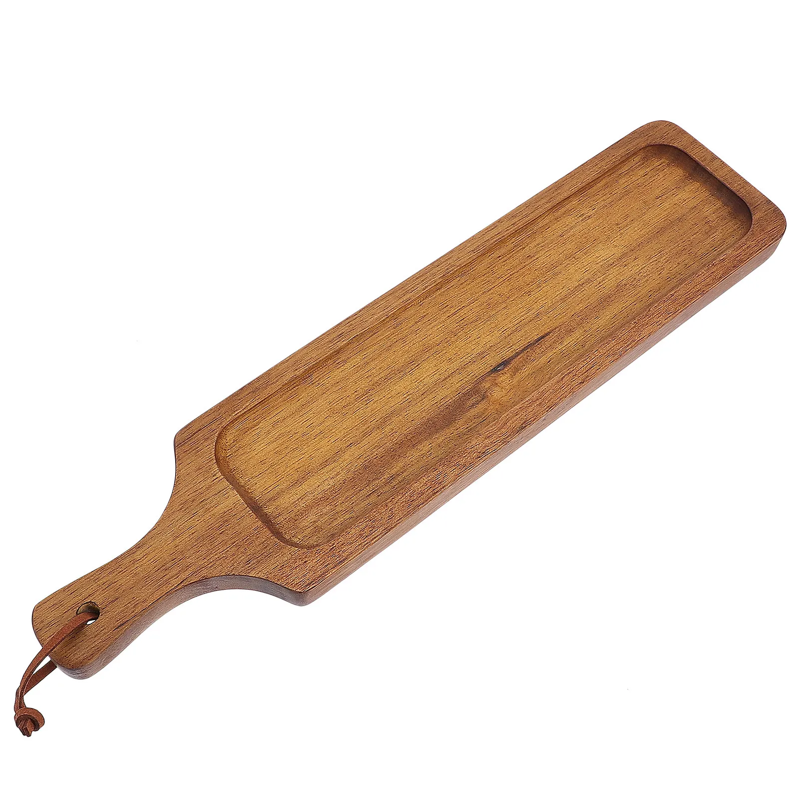 

Деревянная сервировочная тарелка: прочный многофункциональный поднос для пиццы, стейков, хлеба, западных блюд, барбекю, украшение стола, аксессуар для сервировки.