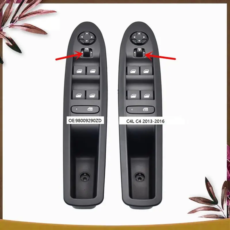 

AB59-98009290ZD Power Window Mirror Glass Lifter Control Switch With Folding Accessories For Citroen C4L C4 2013-16 408