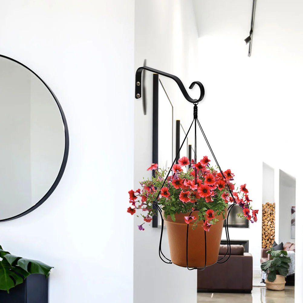 Gardening Hanging Basket Ceiling Plant Hangers Stands Indoor Flower Hook Balcony Rack Outdoor Hooks Bracket Wall Planter