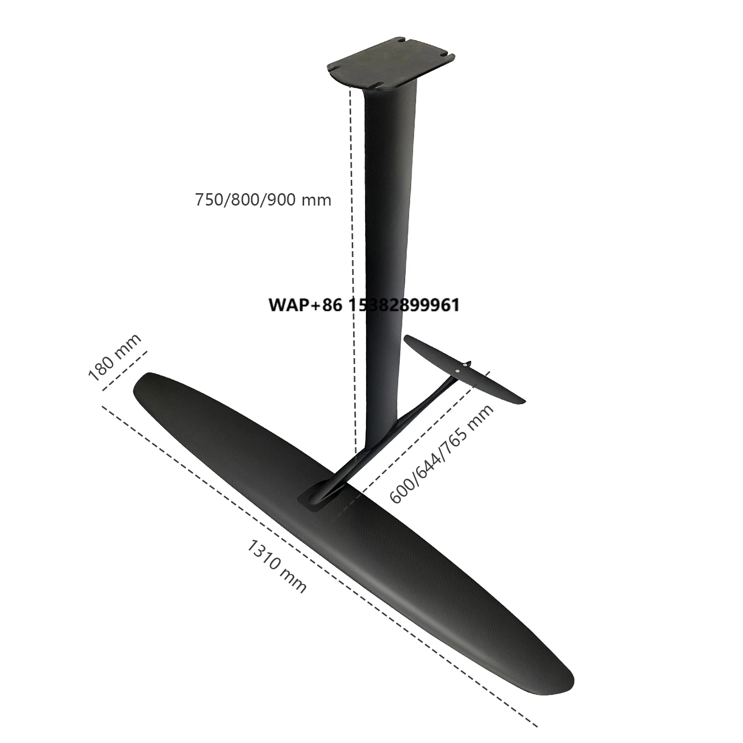 

OEM Factory Specialize in Full Carbon Foil GY1310 2100sqcm SUP Foil Hydrofoil Efoil Wing Foil Hydrofoil Pump Surfing Kitesurf