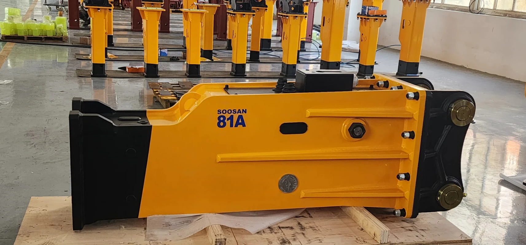 مطرقة صخرية كسارة هيدروليكية مع شحم أوتوماتيكي