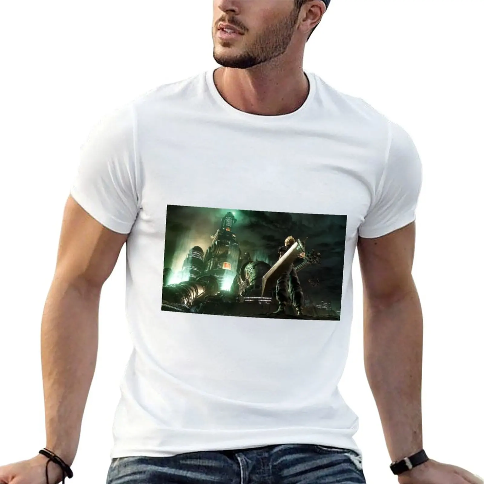 

Cloud Strife VS ShinRa [Remake] T-Shirt t shirts with prints man t shirt designer T-Shirt