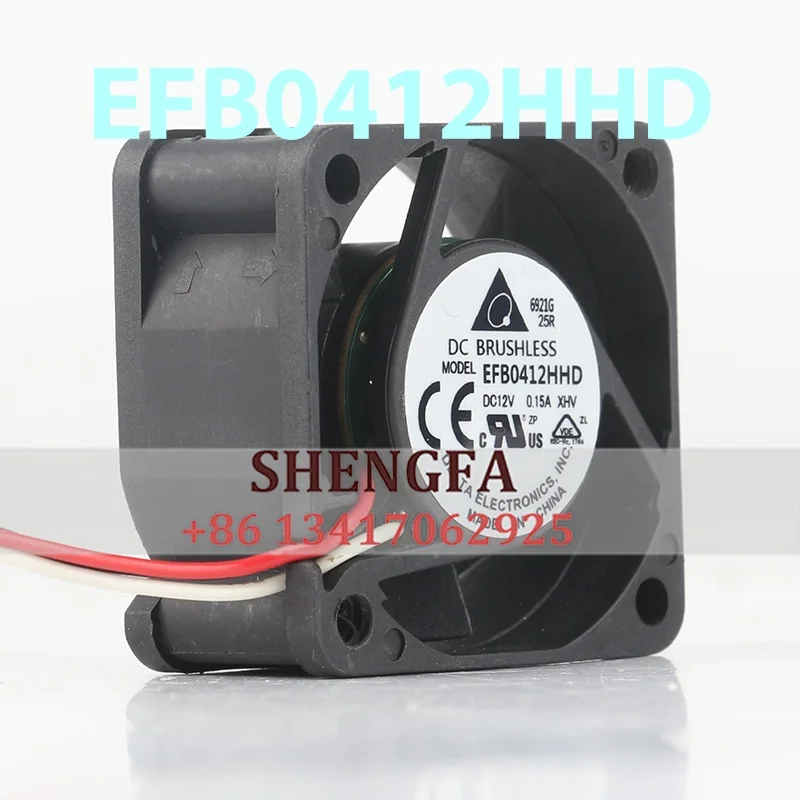 Cooling Fan EFB0412HHD-XHV Delta 5V 24V 48V DC 12V 0.15A AC EC 4020 40X40X20MM 4CM High air Volume Double Ball Speed Measurement