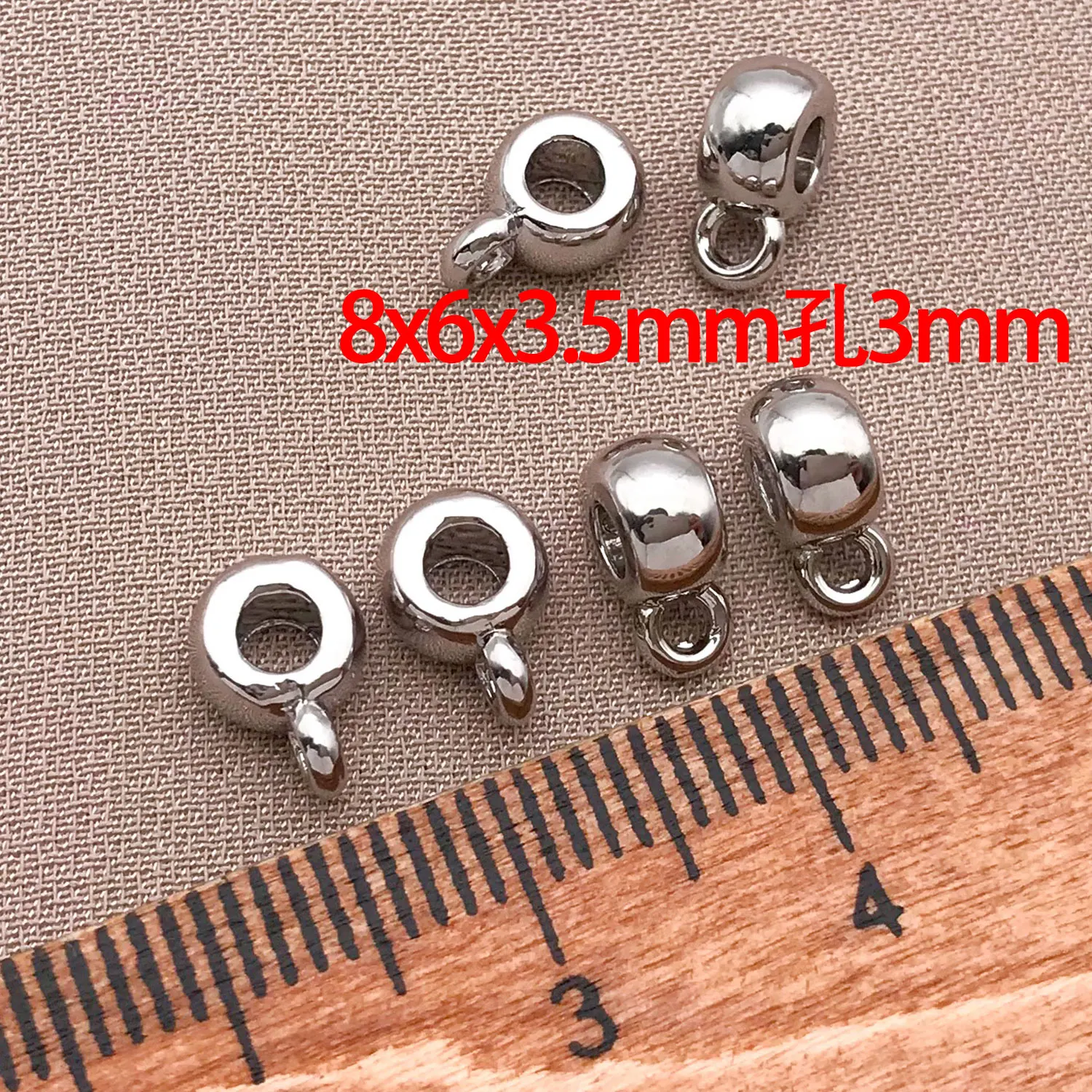 18K Copper Plated Real Golden Thick Silvery White Golden Connector