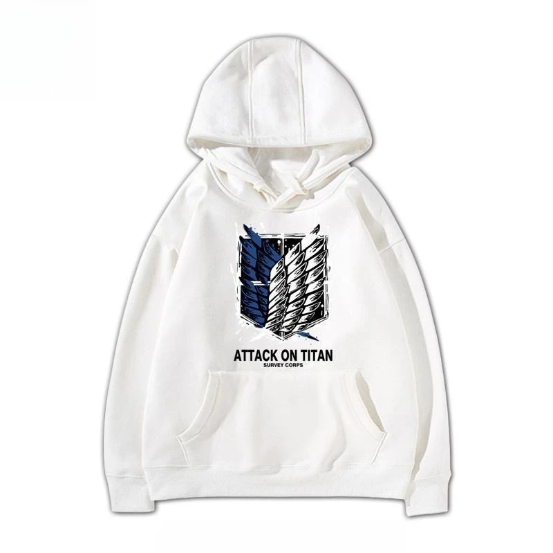 بانداي معتمدة حقيقية هجوم العملاق فيلق الاستطلاع شعار أجنحة الحرية طباعة خريف جديد للجنسين هوديي الحرارية حجم كبير #2