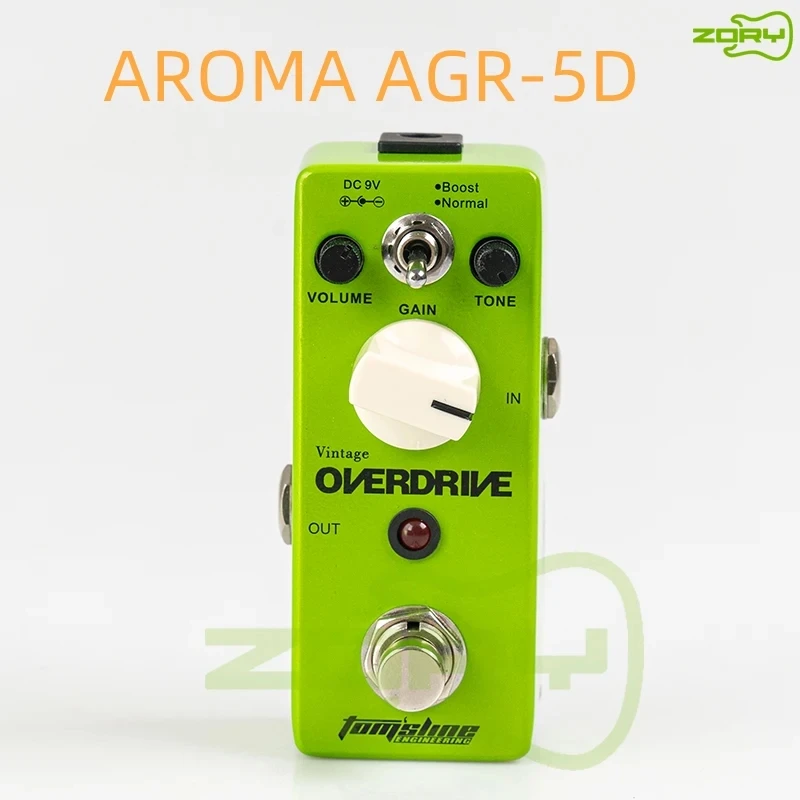 AROMA AGR-5D GREENIZER Vintage Overdrive Mini Analogue Effect True Bypass Guitar Pedal