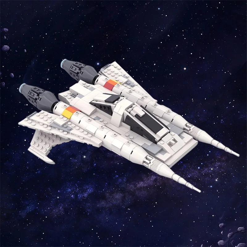 MOC Space BUCK ROGERS Starfighter Ship Model Building Block Set Space Flight Combat Ship Leisure Educational Brick Toy Gifts