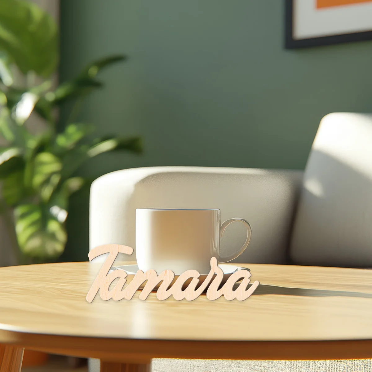 1 قطعة رسالة مخصصة جميلة نص مخصص لوحة خشبية علامة خشبية النمط التقليدي منضدية لوحة الزخرفية لغرفة النوم