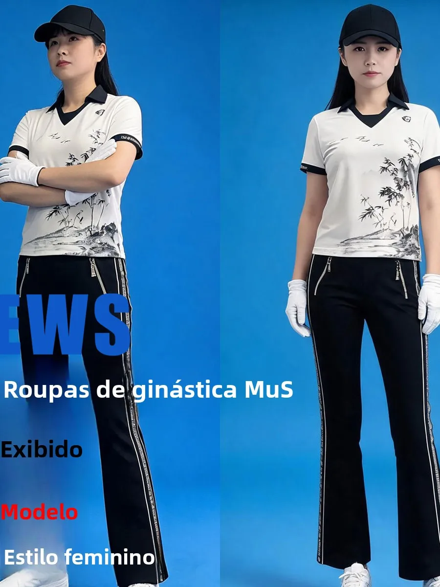 summer-thin-roman-cotton-short-sleeve-fitness-dance-sportswear-women's-body-shape-polyester-fabric-square-dancing-outfit