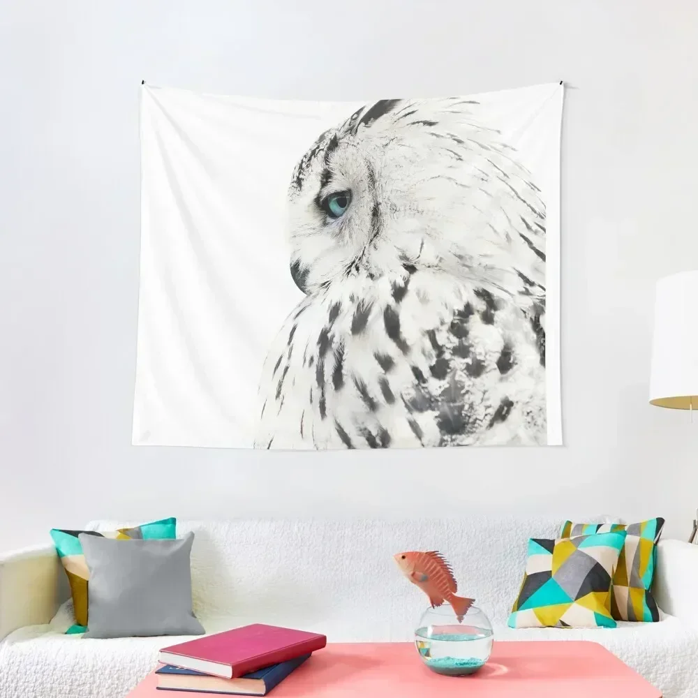 

White owl print, polar bird Scandinavian art Tapestry Outdoor Decoration Art Mural Bedrooms Decor Tapestry