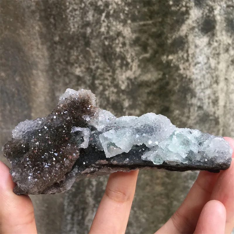 100% Natural Stone Granulated Sugar Fluorite Specimen Mineral Crystal Cluster Health Energy Healing Stone Home Decoration