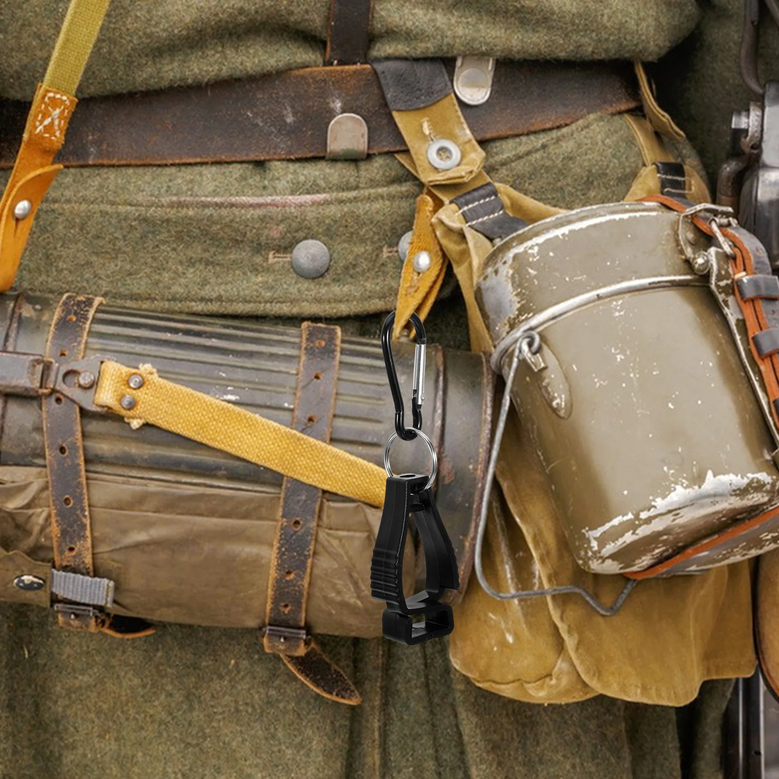 

2pcs Belt Clip Hook Plastic Small Items Hanging Hook For Outdoor Camping Hiking Supplies Multi-Function Mountaineering