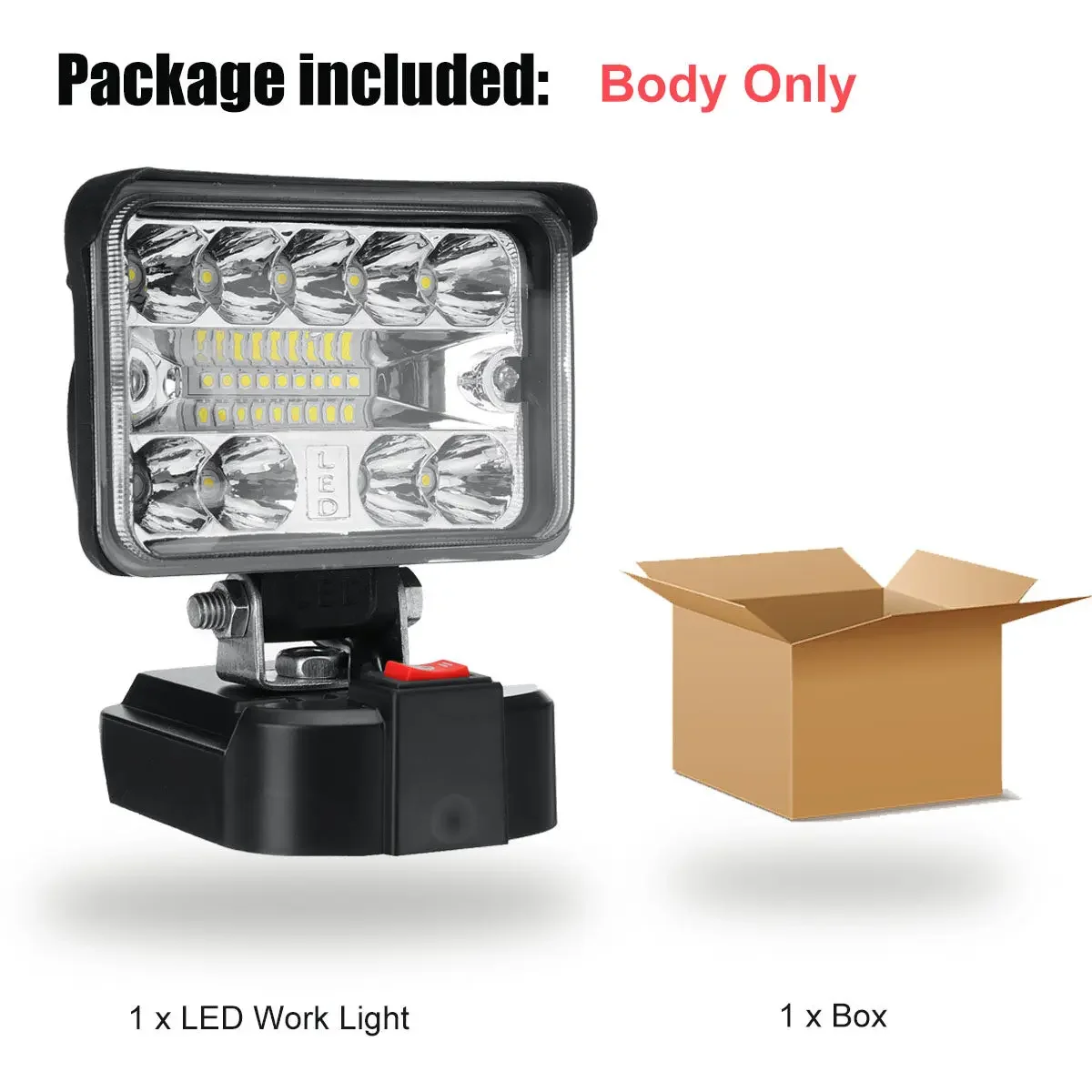 

88VF 12000 лм 18 светодиодов портативный прожектор рабочий свет фонарик уличный светильник для кемпинга мигающий свет для батареи Makita