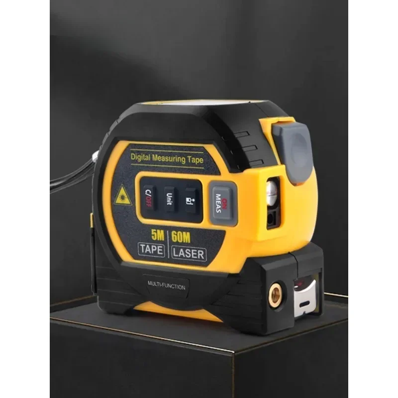 Laser rangefinder + crosshair + 5m steel tape measure