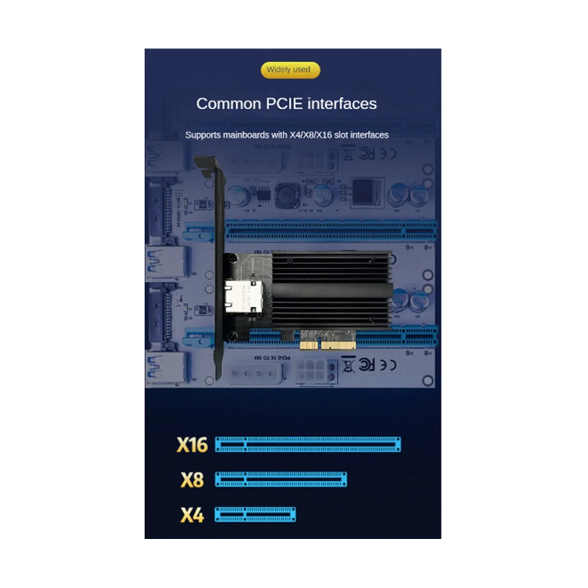 Servidor de arranque sin disco PCIE a RJ45 de un solo puerto, adaptador de red Ethernet, 10G, NIC, PXE, ordenador Industrial