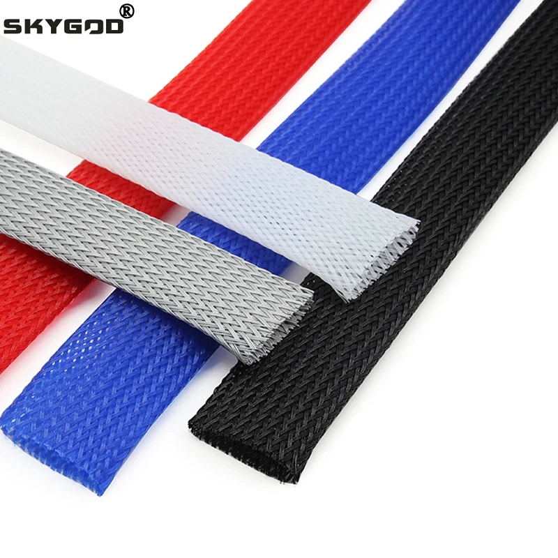 

1~50m PET Braid Sleeve High Density 35mm Insulated Expandable Cable Wrapping Sheath Protector Braided Wires Organizer