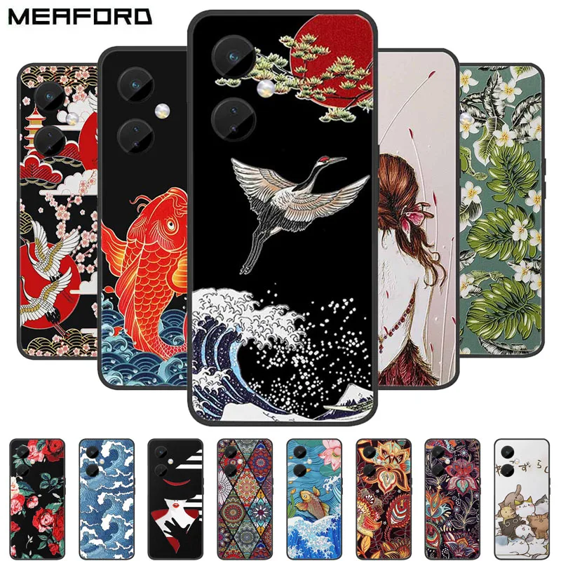 For Oneplus Nord CE 3 Lite / N30 5G Case 3D Relief Emboss Phone Cover For Oneplus Nord CE3 3 Lite 5G Coque Soft Silicone Capas