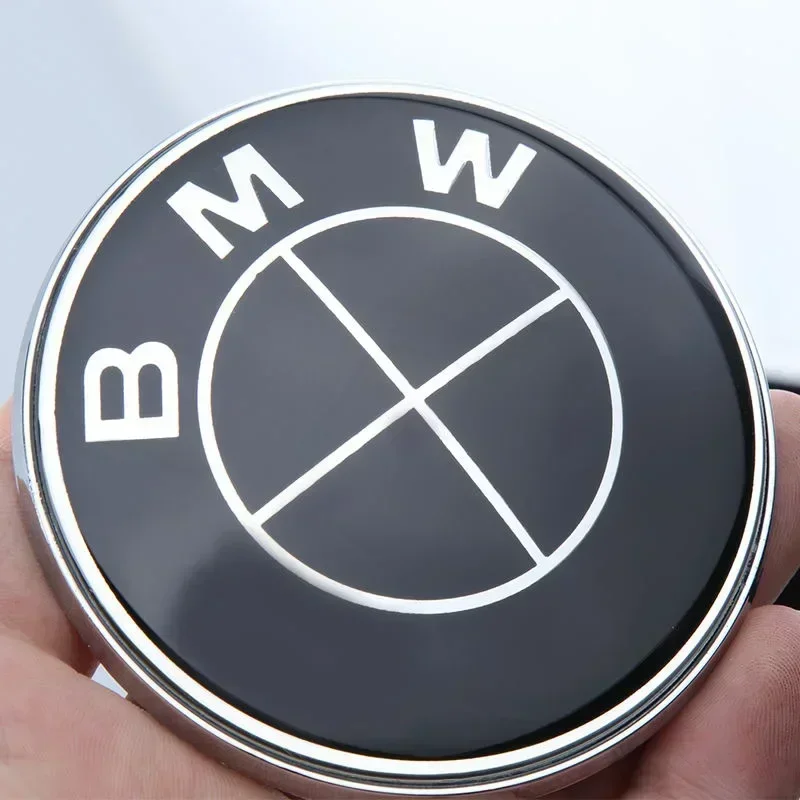 

For BMW original Logo all black E36 E46 E53 E90 E60 E93 E87 G01 G20 X3 X5 F30 F20 X6 7Pcs Car Hood Front Rear Trunk Emblem Badge