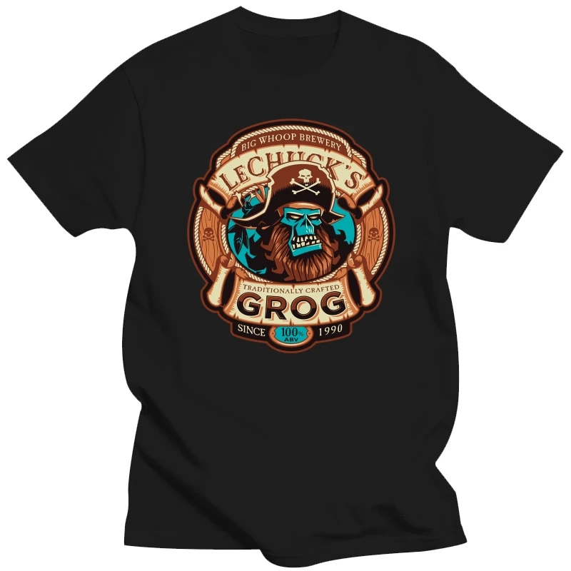 New Lechuck grog Monkey Island Men T-shirt Size S-2XL