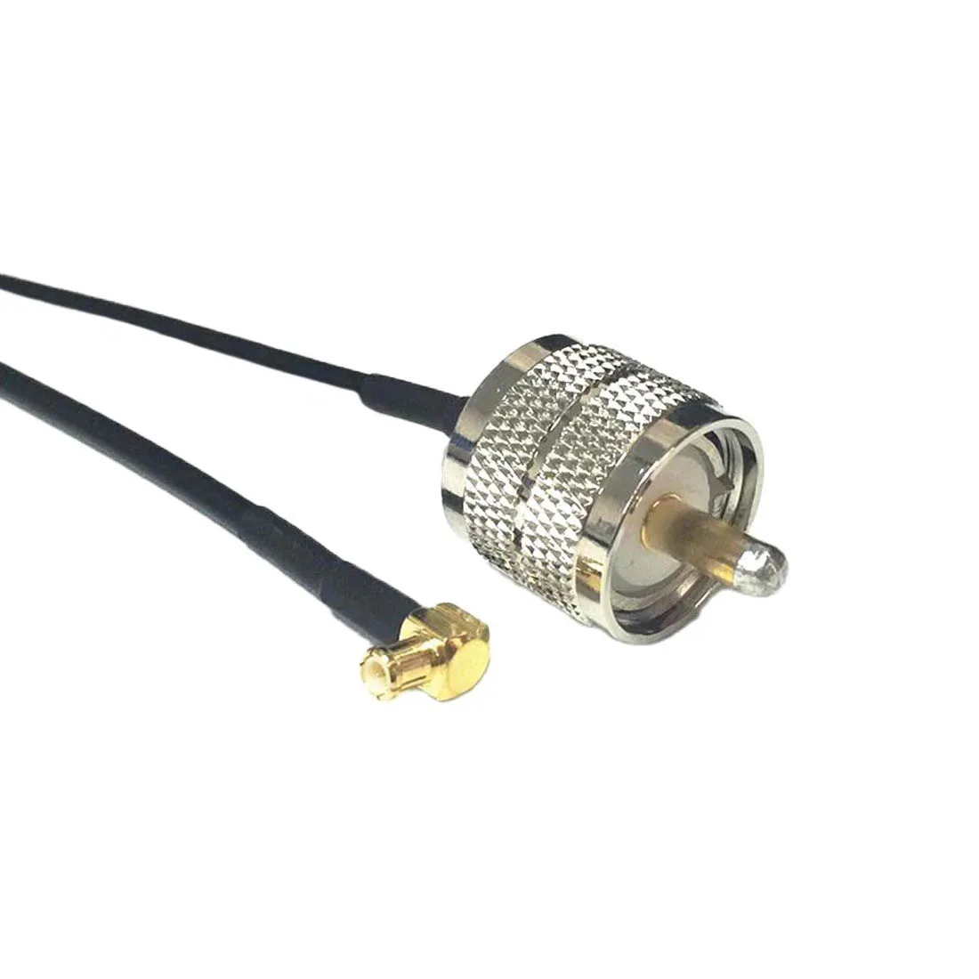 

New UHF Male Plug Switch MCX Male Plug Right Angle RG174 Cable Adapter 20cm 8" for Wireless Antenna