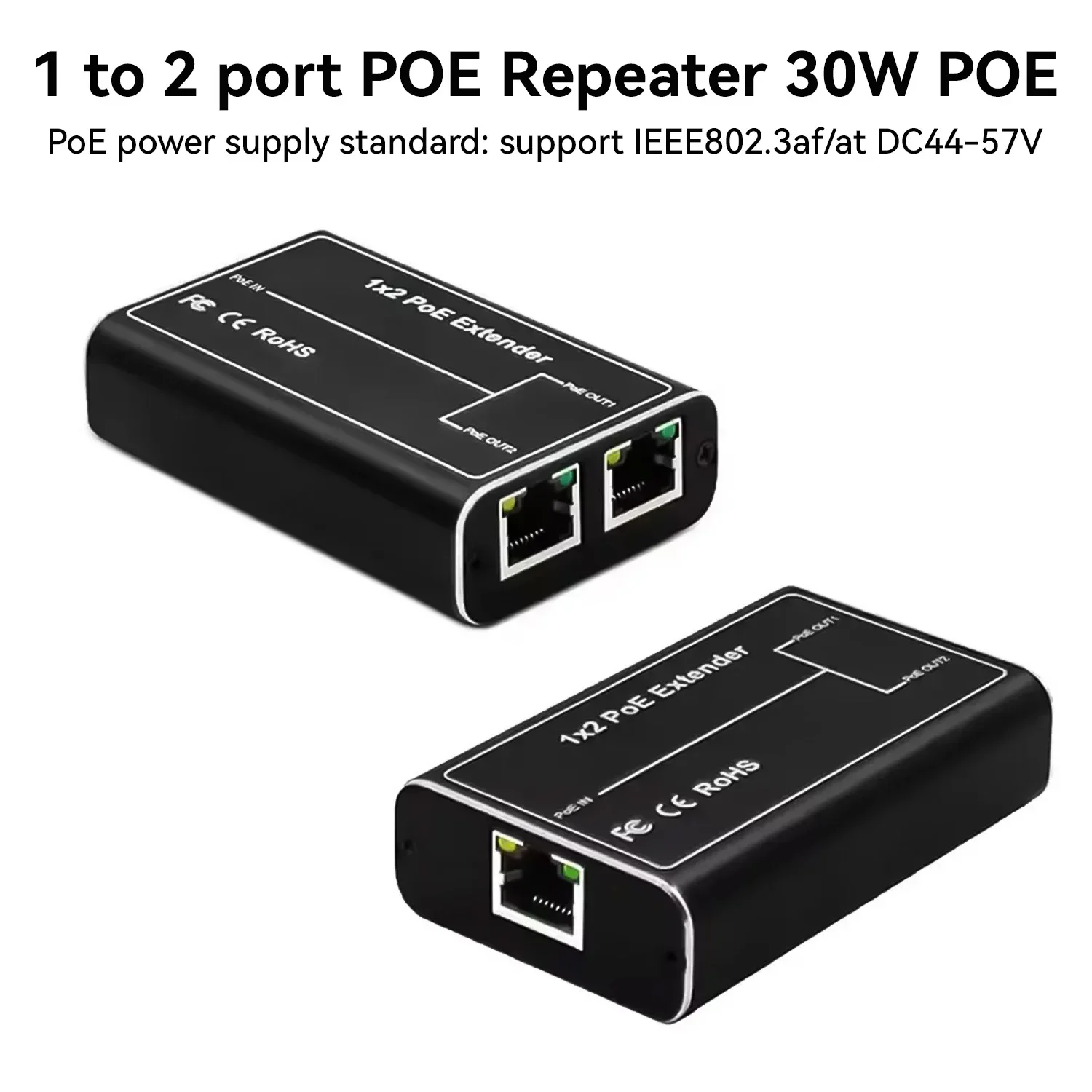 PEGATAH 4 منافذ POE موسع 2 منفذ 100 متر شبكة التبديل مكرر 30 واط IEEE802.3af في المكونات اللعب لكاميرا PoE Switch NVR IP