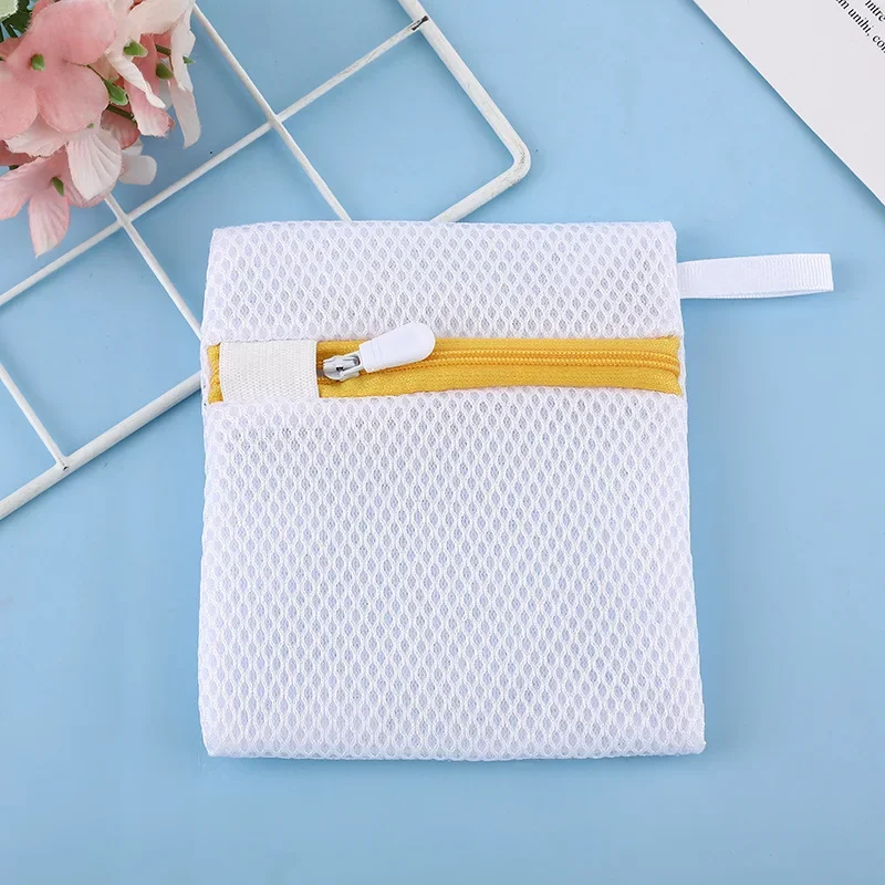 Square Polyester Mesh Laundry Bag Clothing Protection Disinfectant Granule Detergent Pod Isolation Bag Washing Machine Storage