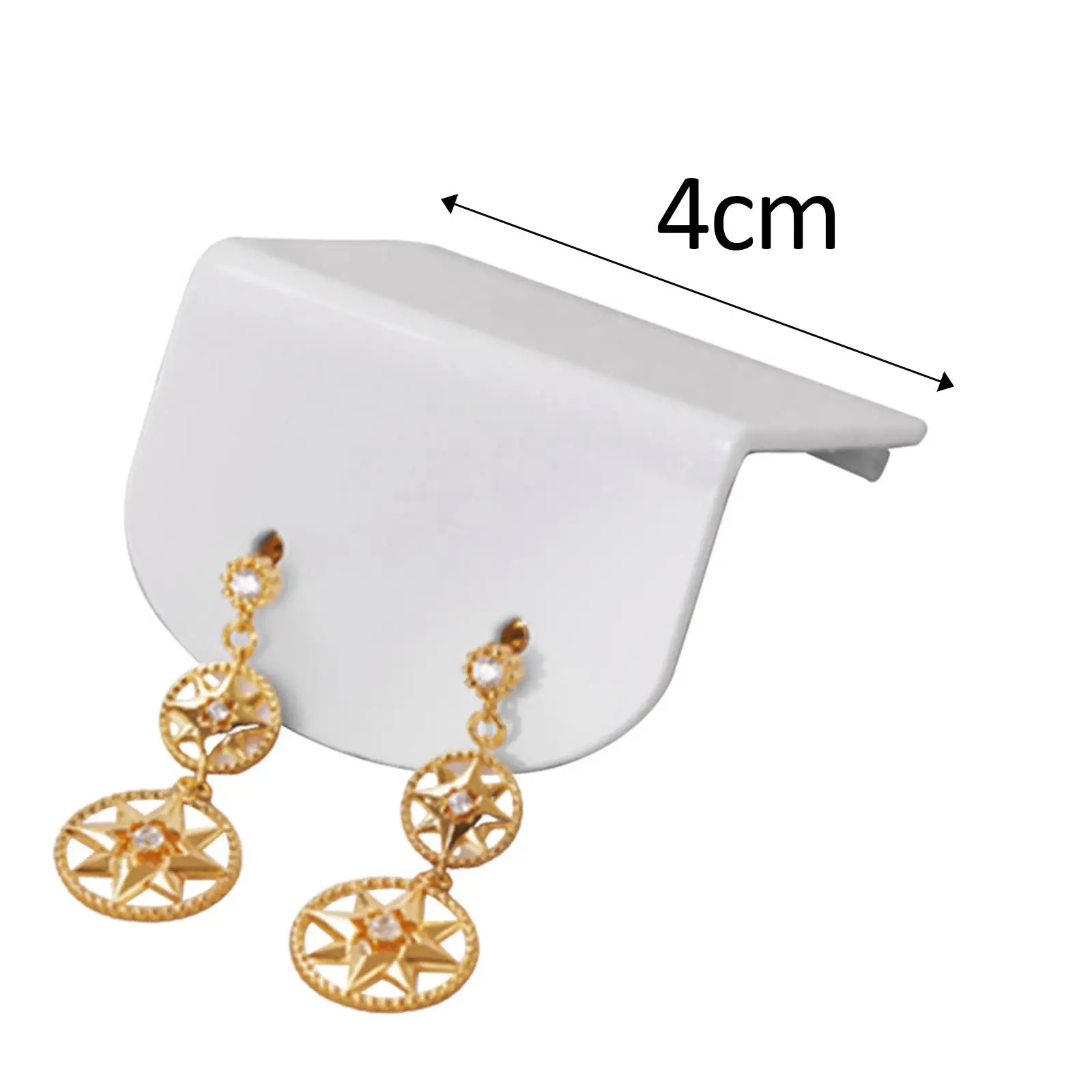 20x Earring Cards Durable Carrying Ear Loops Display White Ear Studs Holder Accessory Jewelry Packaging for Store Selling Travel