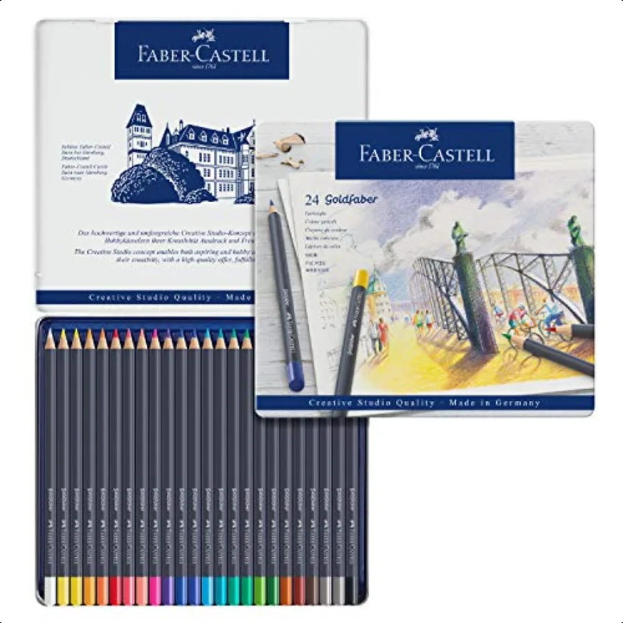 

FaberCastell Goldfaber Color Pencils Tin Set 24ct.