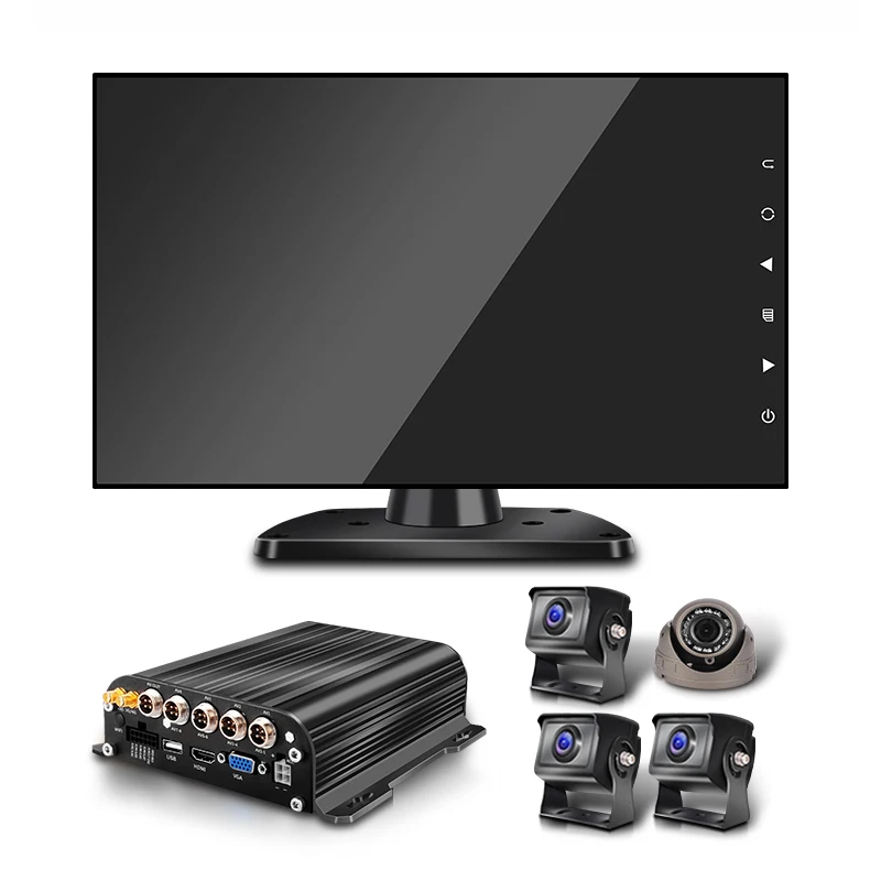 4 Channel Intelligent Monitoring AHD Live Video Streaming MDVR With 3G/4G/GPS/WIFI Security Guards